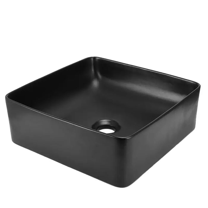 Sink Bathroom Vanity Ceramic Wash Basin- Black