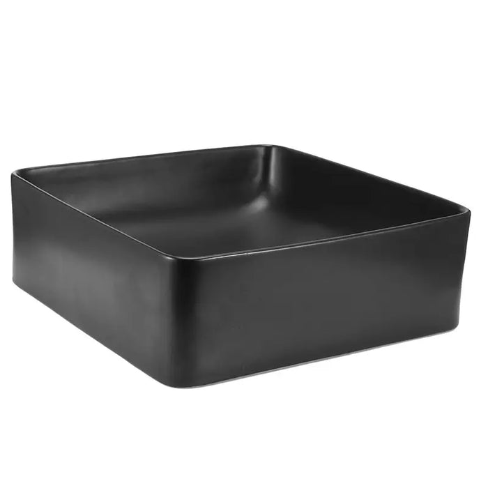 Sink Bathroom Vanity Ceramic Wash Basin- Black