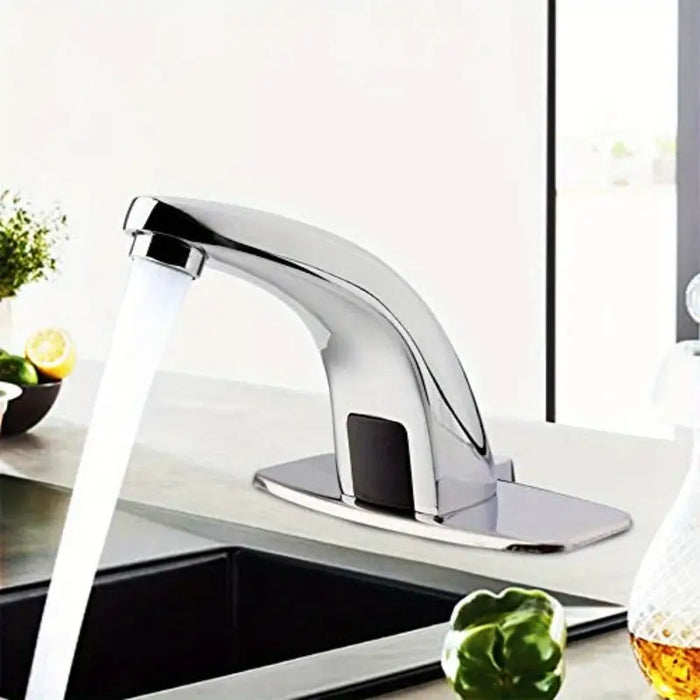 Automatic Infrared Faucet with Chrome Finish – Cold and Hot Water