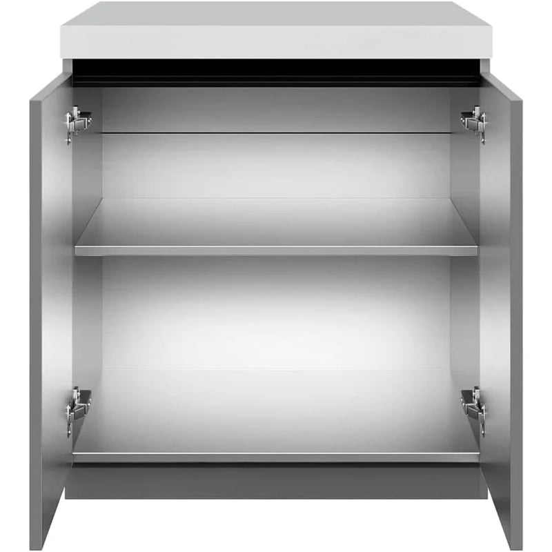 Whistler Fairford Grey Outdoor Kitchen with Burford 5-Burner BBQ | 3.6M Full-Length