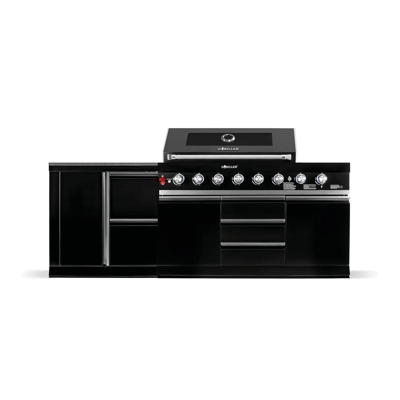Goriller Outdoor Kitchen | 8-Burner Gas Grill, and Drawer | 2.3m Compact Luxury Design