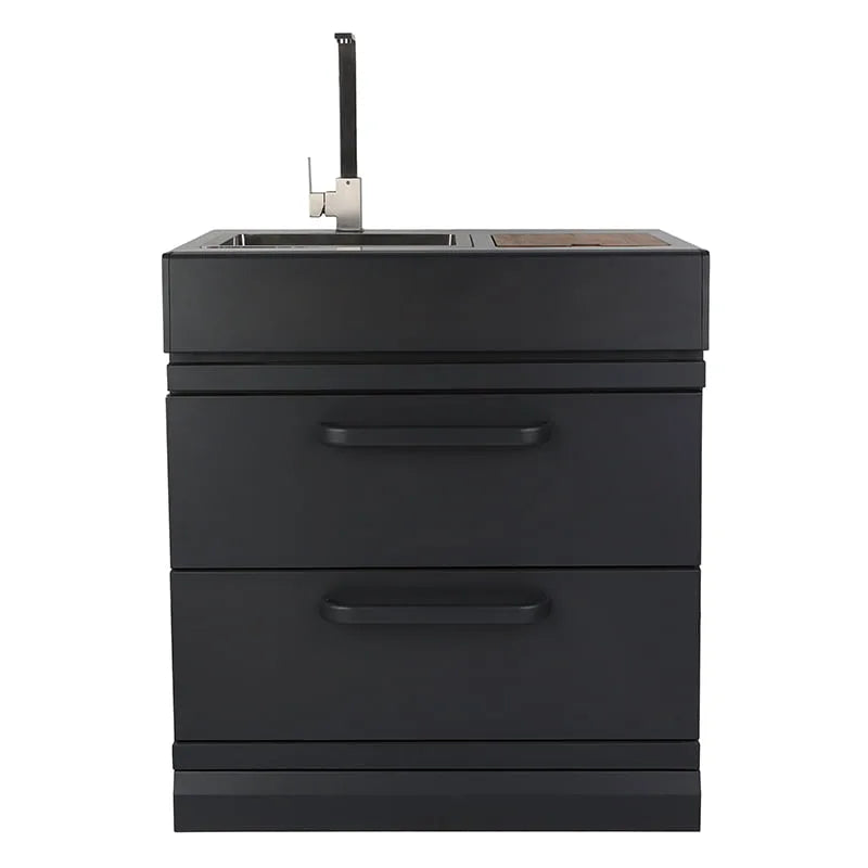 GRLLR Outdoor Kitchen Sink Stove and Open shelve | Full length 2.4M