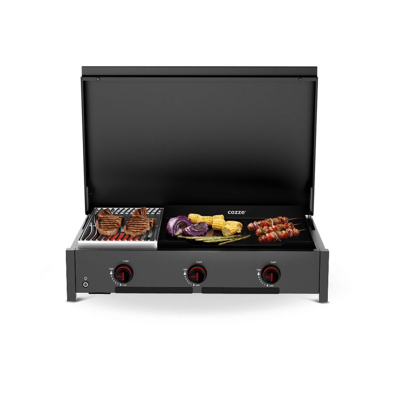Cozze Elements Outdoor Kitchen Paired with Cozze® Combo 900