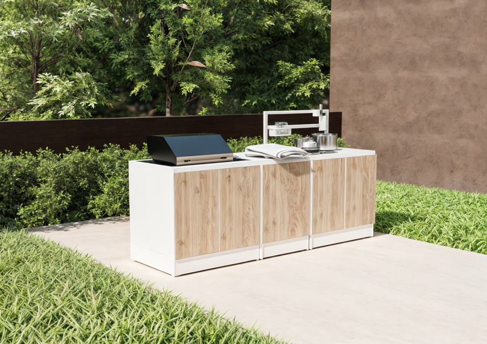 Noltia Aluminium Outdoor Kitchen Prime White