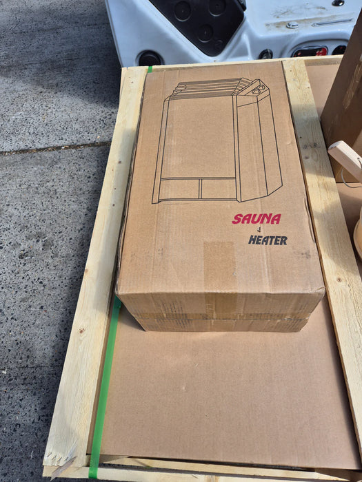 Outdoor Oval Barrel Sauna Combination Infrared/ traditional 1842 x1200 x 1945mm