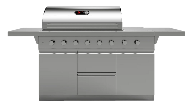 Whistler Outdoor Kitchen 6 Burner BBQ, Triple Drawer, Double Door and Gas Bottle Cabinet |4M