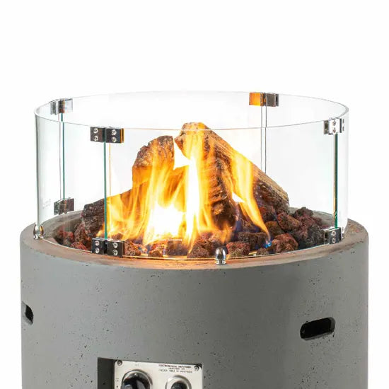 Happy Cocooning Glass Screen Kit for Round and Table Top Cocoon Fire Pits
