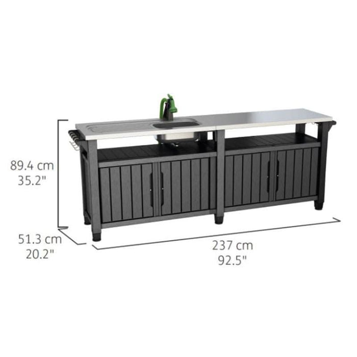 Keter Unity Chef Outdoor Kitchen ( Choose your tap )