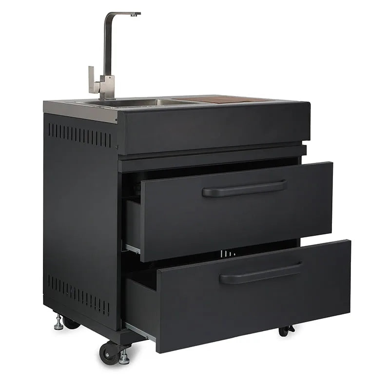 GRLLR Outdoor Kitchen Sink Stove and Open shelve | Full length 2.4M