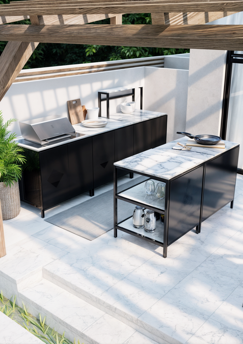 Noltia Aluminium Outdoor Kitchen Black Onyx