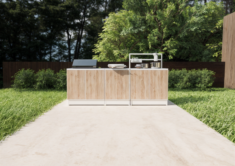 Noltia Aluminium Outdoor Kitchen Prime White