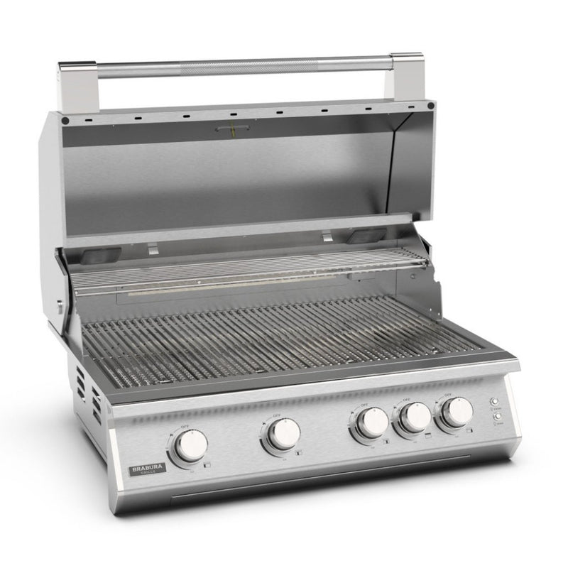 Brabura Fusion 400 Stainless Steel Built-In Gas BBQ with cart