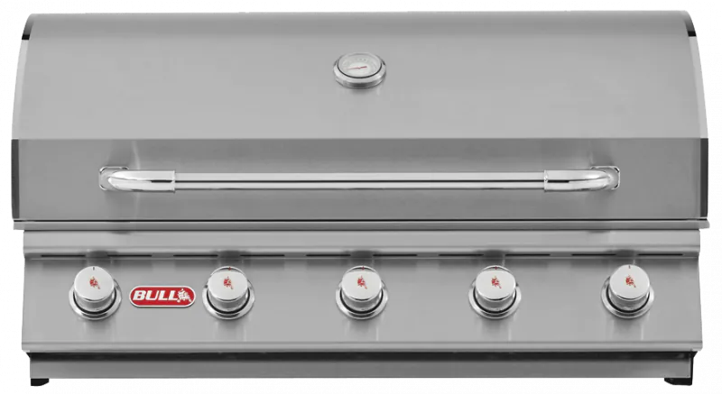 Bull Renegade Built-in 5 Burner Gas BBQ Grill - Stainless Steel