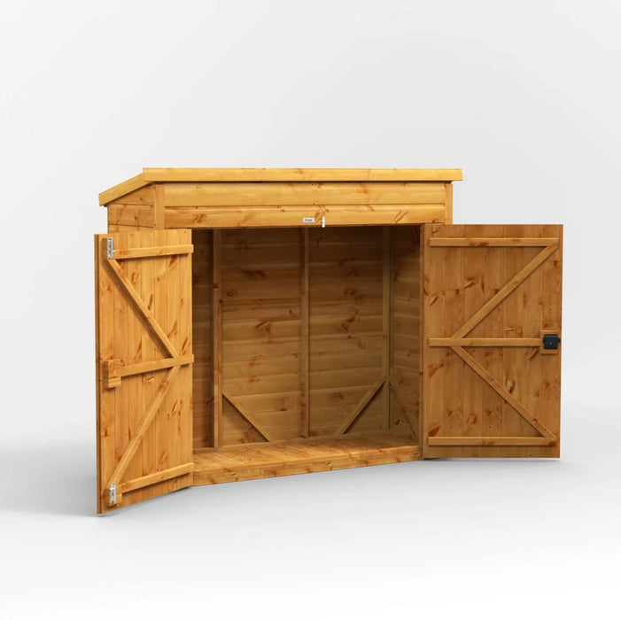 Power Timber Pent Bicycle Shed