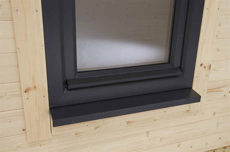 Power Timber Pent Log Cabin