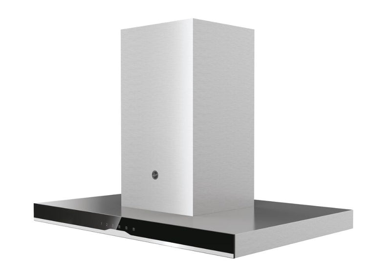 Hood Island Freestanding Island Decorative, Stainless Steel, LED, SS+ black front glass panel