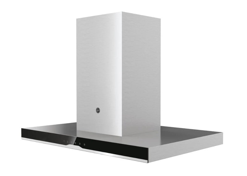 Hoover HTSI9CBK5XWIFI 90cm Island Cooker hood in stainless steel & Black glass trim