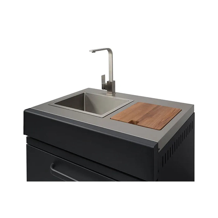 GRLLR Outdoor Kitchen Sink Stove and Open shelve