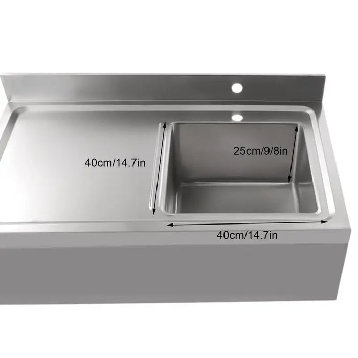 Stainless Steel Sink With One Basin Plus Tap