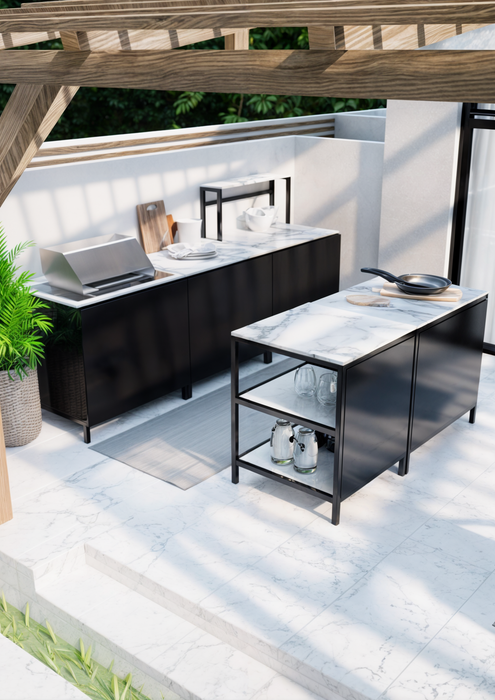 Noltia Aluminium Outdoor Kitchen Black Onyx