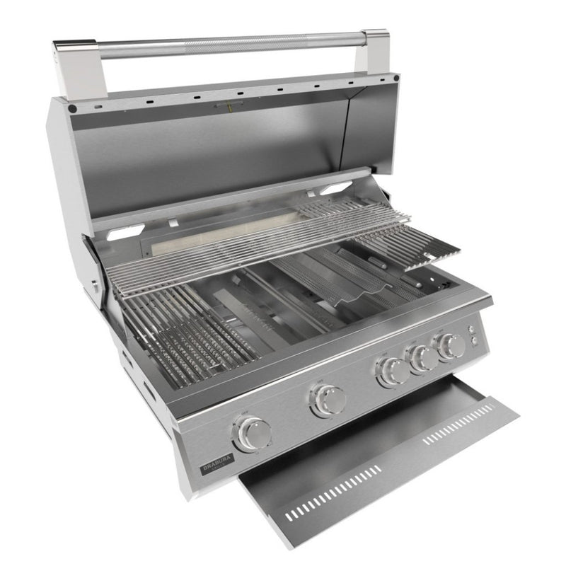Brabura Fusion 400 Stainless Steel Built-In Gas BBQ with cart