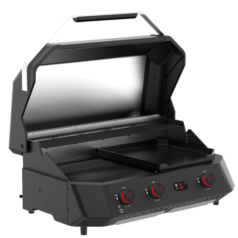 Cozze G-800 COMB0 Plancha-Grill, 3 Gas burners