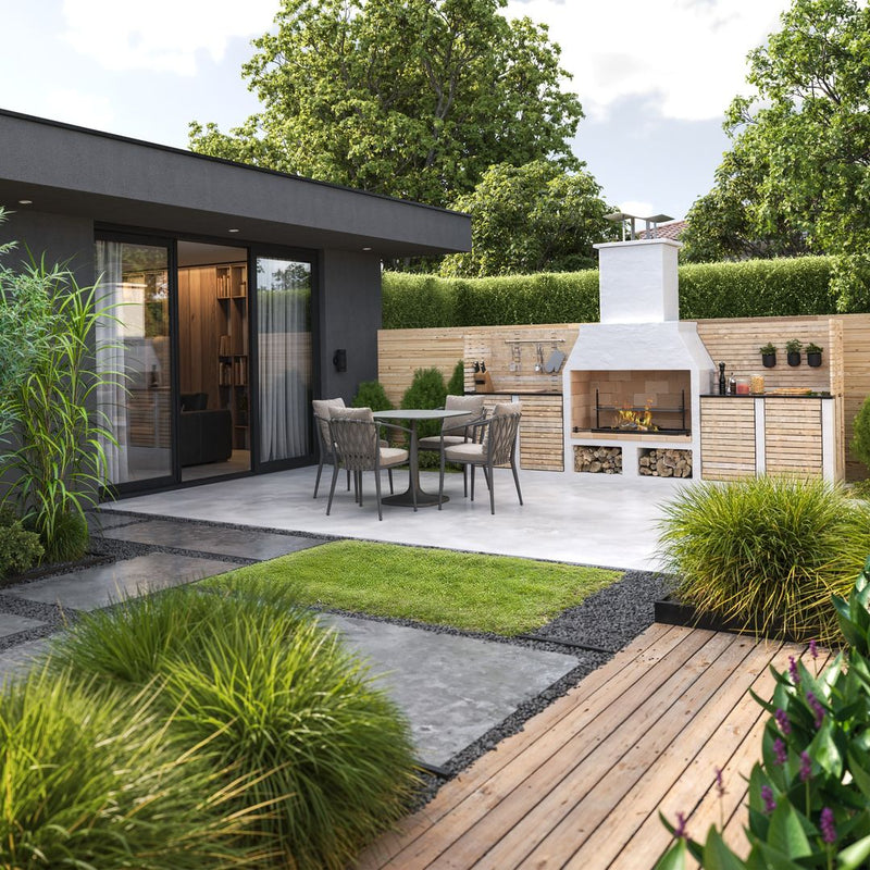 Volcanic Pumice Outdoor Kitchen Kingham
