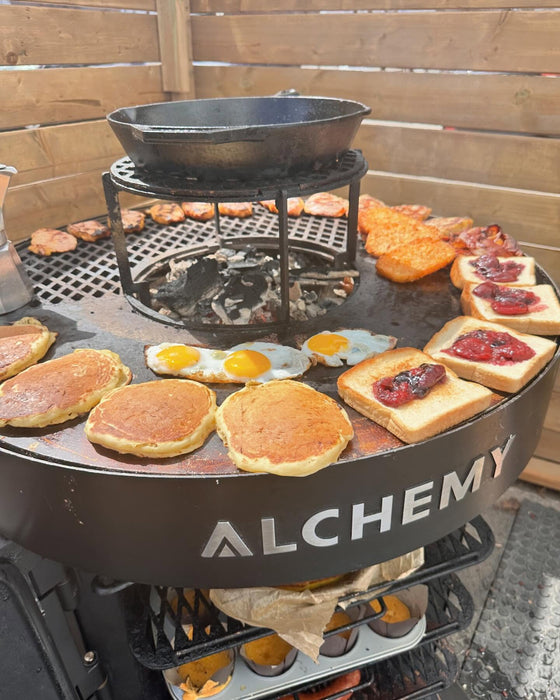 Alchemy Simultaneously Smoking, Grilling, and Griddling