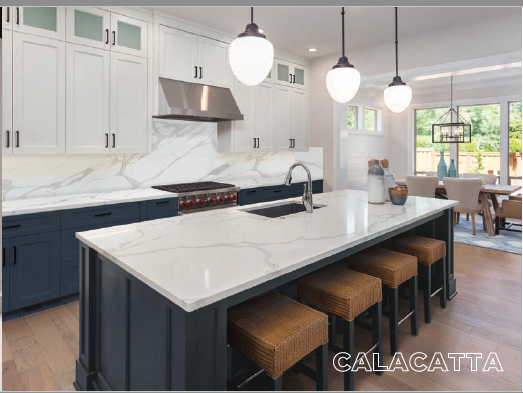 Quartz Worktop Calacatta 3.2 x 1.6m x 20mm 1 Slab