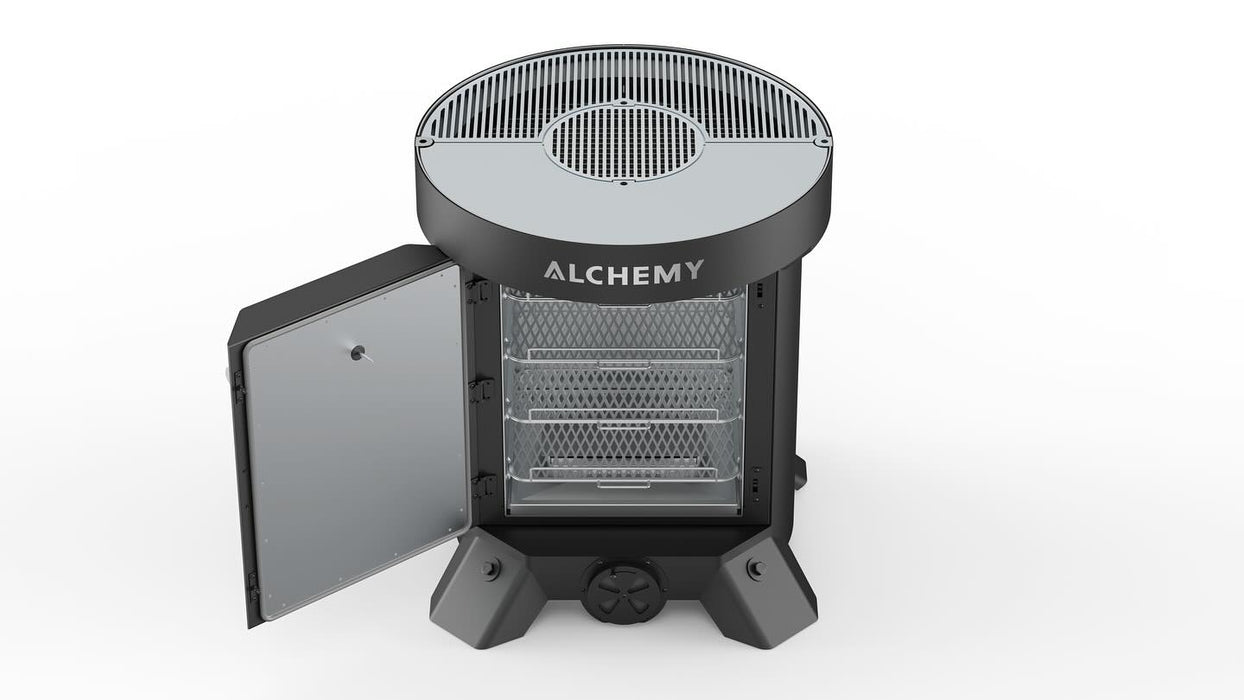 Alchemy Simultaneously Smoking, Grilling, and Griddling