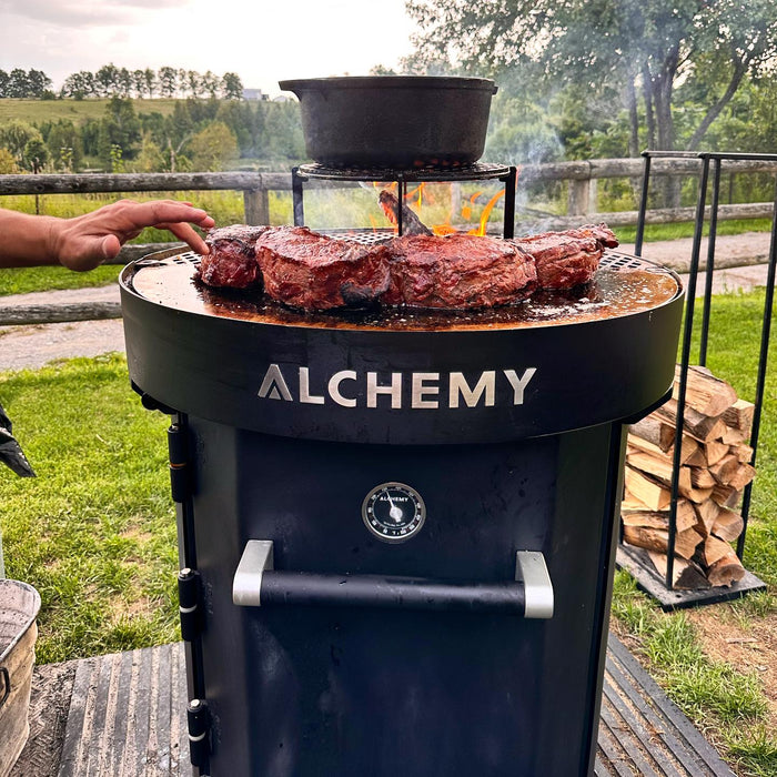 Alchemy Simultaneously Smoking, Grilling, and Griddling