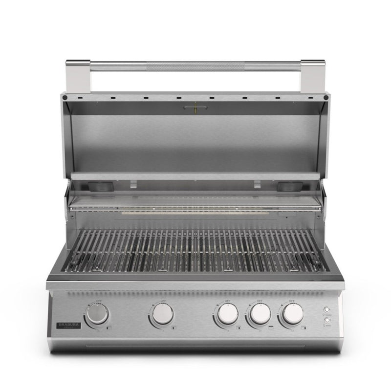 Brabura Fusion 400 Stainless Steel Built-In Gas BBQ with cart