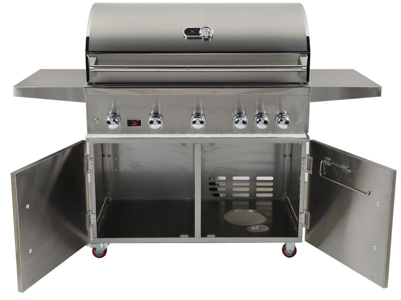 Whistler Bibury 5 Burner Barbecue with Rotisserie and Weather Cover