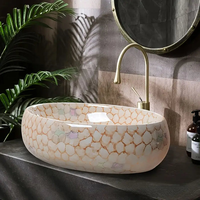 Marble Bathroom Washing Basin Bowl