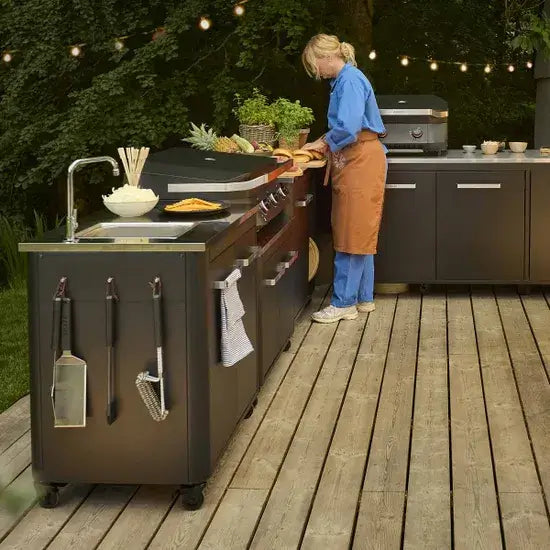 Cozze Outdoor Kitchen 90cm 2 Door with Sink & Tap