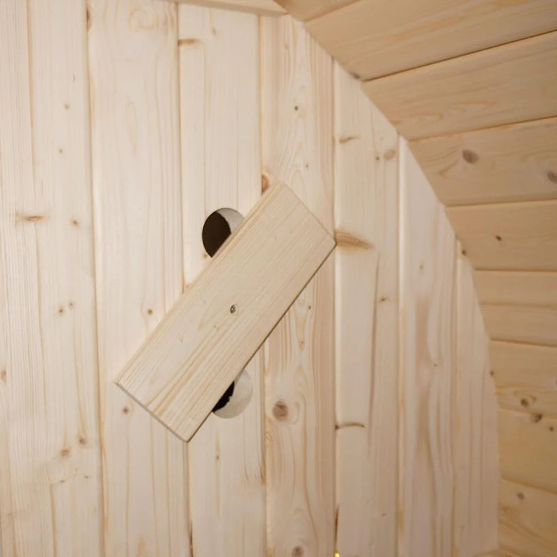 Outdoor Oval Barrel Sauna Combination Infrared/ traditional 1842 x1200 x 1945mm