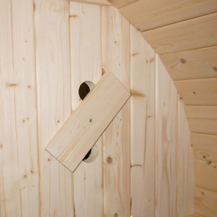 Outdoor Oval Barrel Sauna Combination Infrared/ traditional 1842 x1200 x 1945mm