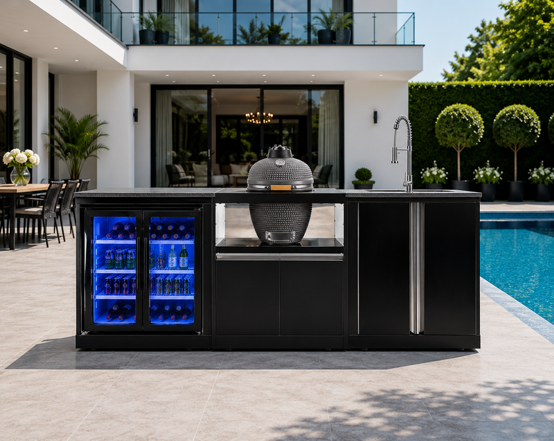 Goriller Outdoor Kitchen | Kamado, Sink & Fridge | 2.8m