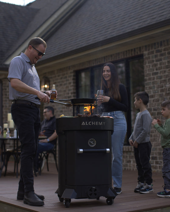Alchemy Simultaneously Smoking, Grilling, and Griddling
