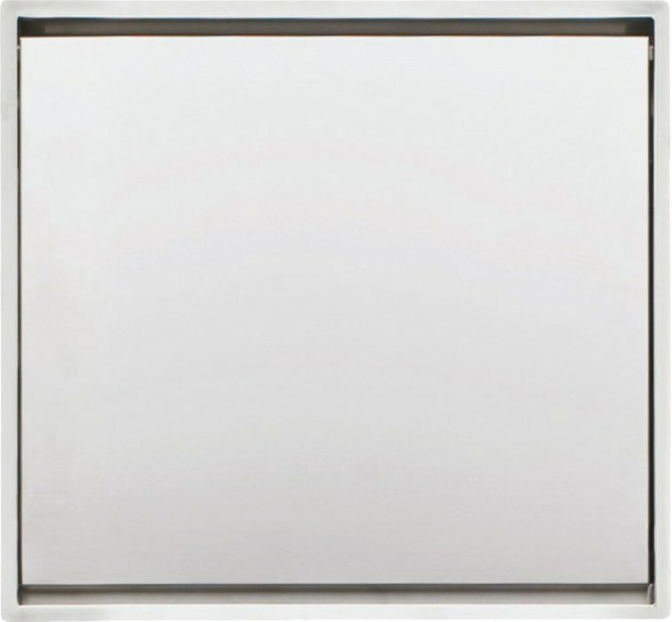 Barazza LAB COVER 316 Outdoor 1 bowl sink cm. 57x51 with lid + tap - satin stainless steel