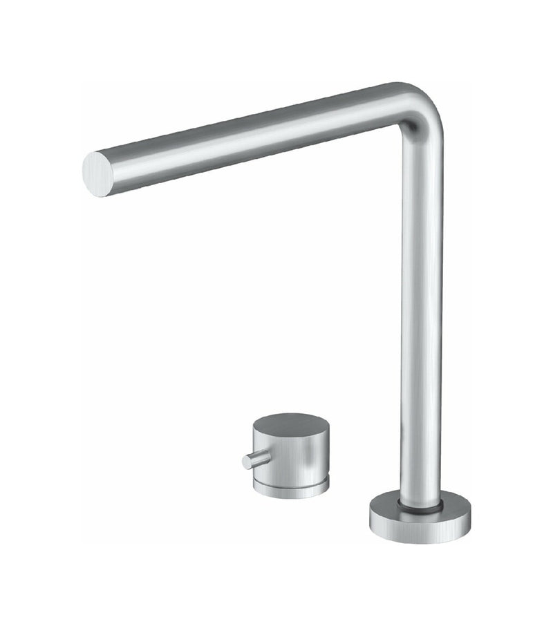 Barazza LAB COVER 316 Outdoor 1 bowl sink cm. 57x51 with lid + tap - satin stainless steel