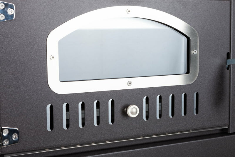 Rossofuoco Effe Wood-fired Oven 80 x 112 cm - Anthracite/Stainless Steel