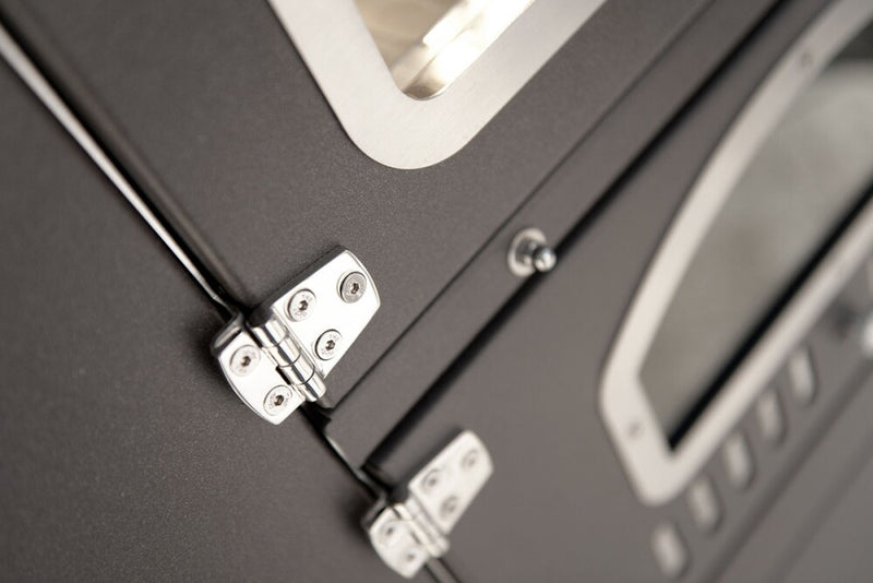 Rossofuoco EFFE INCASSO Built-in wood-fired oven 80 x 112 cm with separate combustion - anthracite