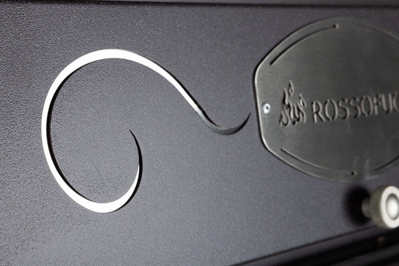 Rossofuoco EFFE INCASSO Built-in wood-fired oven 80 x 112 cm with separate combustion - anthracite