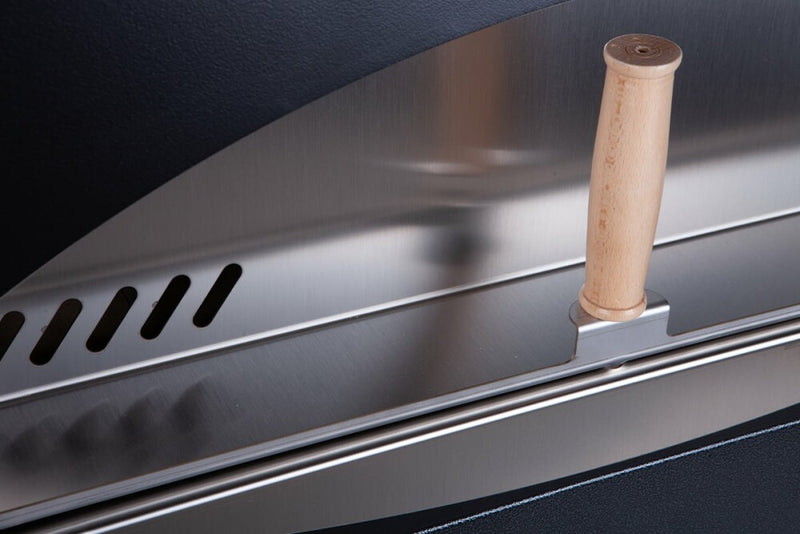 Rossofuoco BENNI Outdoor Wood-Fired Oven 98 x 84cm - Black/Brown