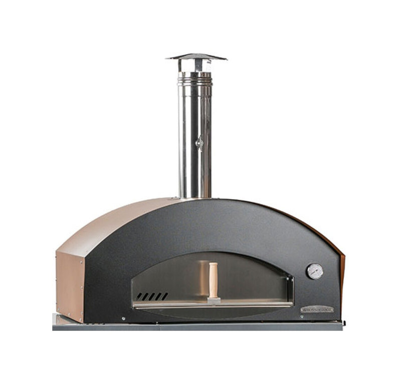 Rossofuoco BENNI Outdoor Wood-Fired Oven 98 x 84cm - Black/Brown