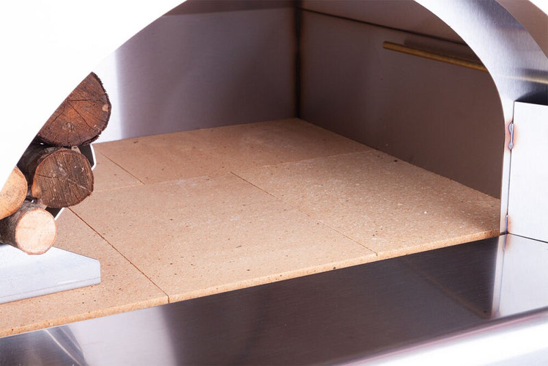 Rossofuoco Campagnolo Wood-Fired Oven 79 X 69 Cm - Stainless Steel/Red