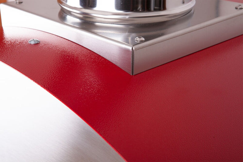 Rossofuoco Campagnolo Wood-Fired Oven 79 X 69 Cm - Stainless Steel/Red