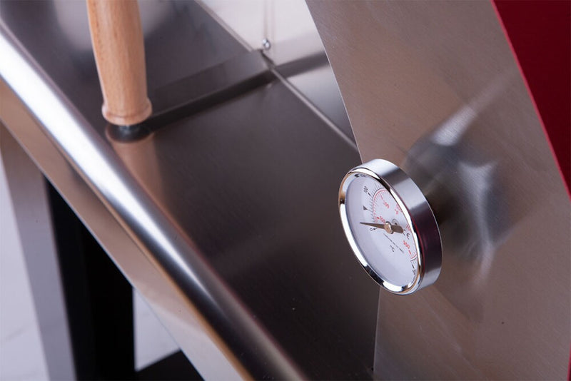 Rossofuoco Campagnolo Wood-Fired Oven 79 X 69 Cm - Stainless Steel/Red