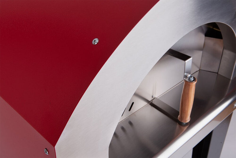 Rossofuoco Campagnolo Wood-Fired Oven 79 X 69 Cm - Stainless Steel/Red